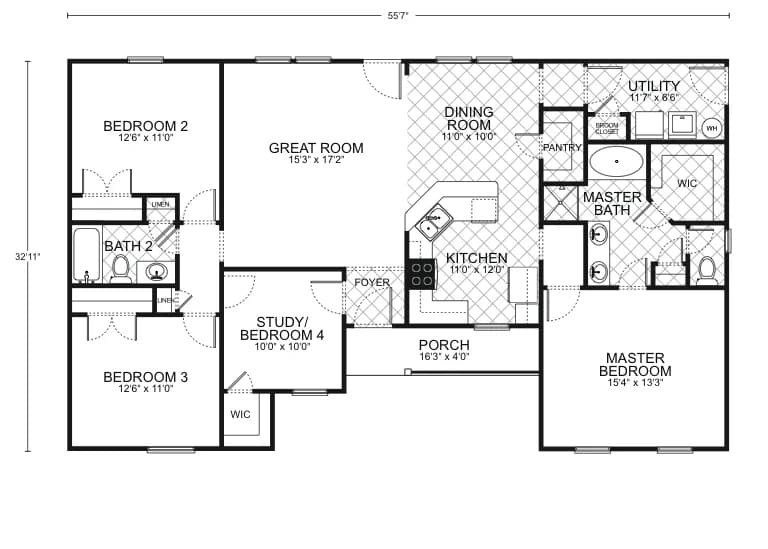 Durango - Custom Home Floor Plan