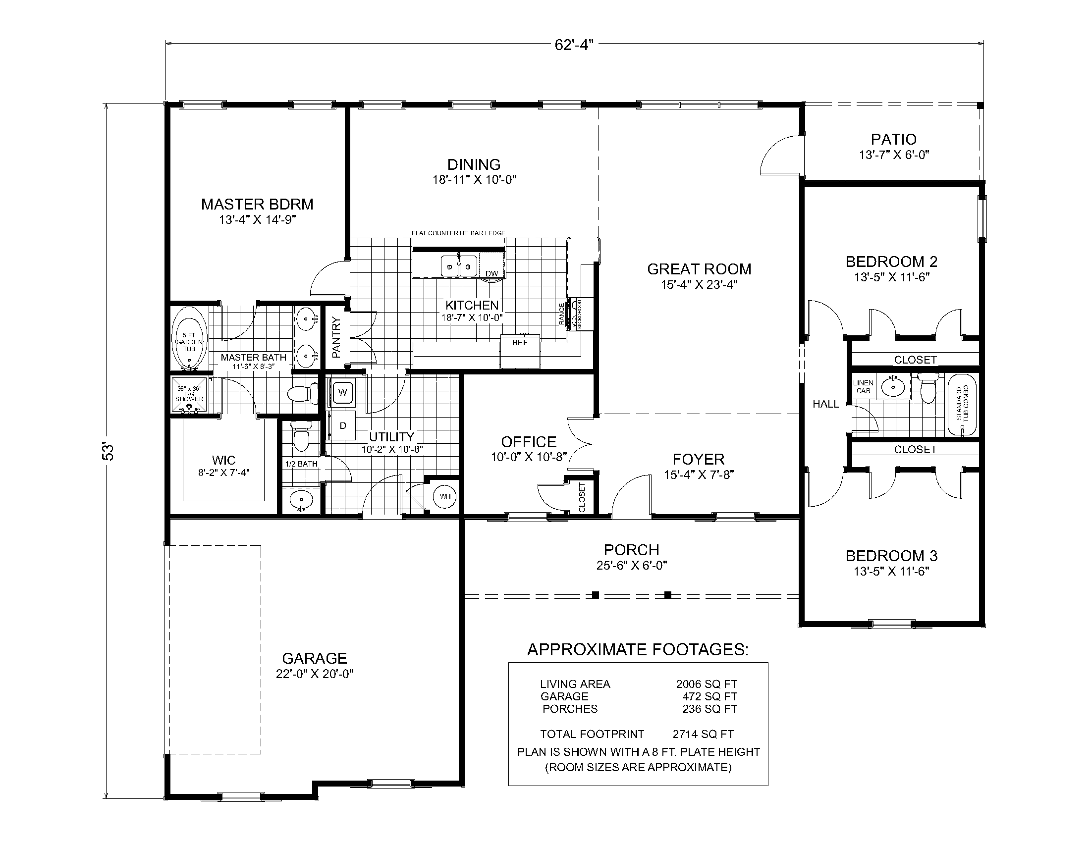 Ferndale - Custom Home Floor Plan 01.16