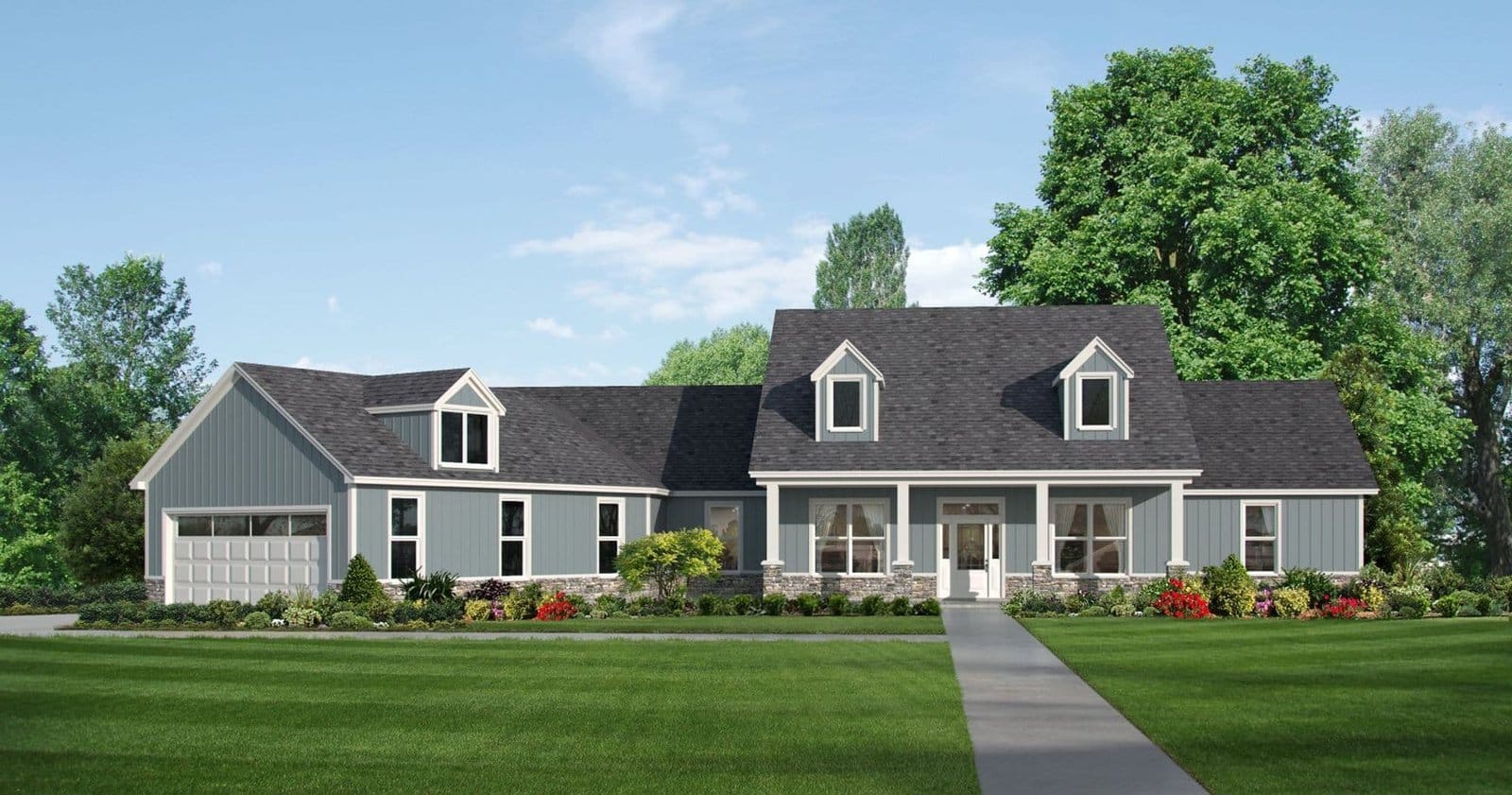 Adelaide custom home elevation - 4 Bed / 3.5 Bath / 2,816 Sq Ft