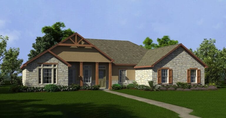 Amarillo B custom home floor plan