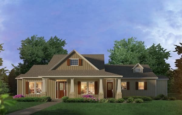 Brazos custom home elevation - 3 Bed / 2.5 Bath / 2,648 Sq Ft