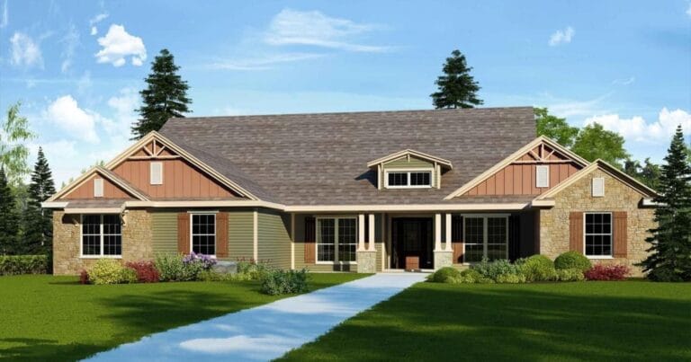 Hillsboro B custom home floor plan