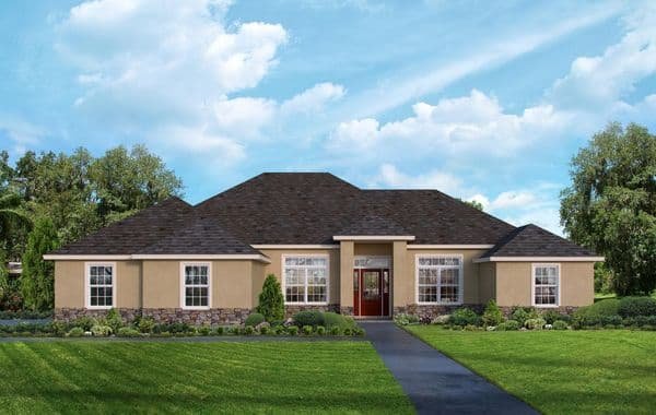 Hillsboro C custom home elevation - 3 Bed / 2 Bath / 2,051 Sq Ft