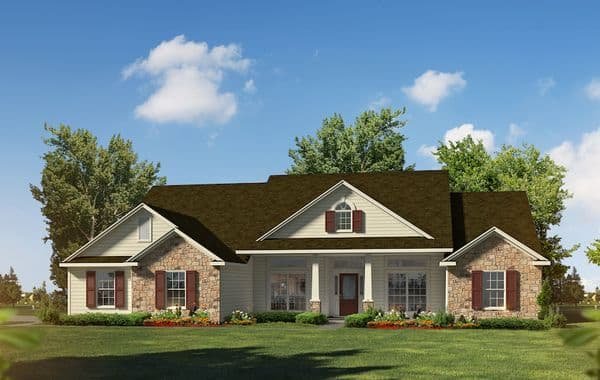 Hillsboro custom home elevation - 3 Bed / 2 Bath / 2,033 Sq Ft