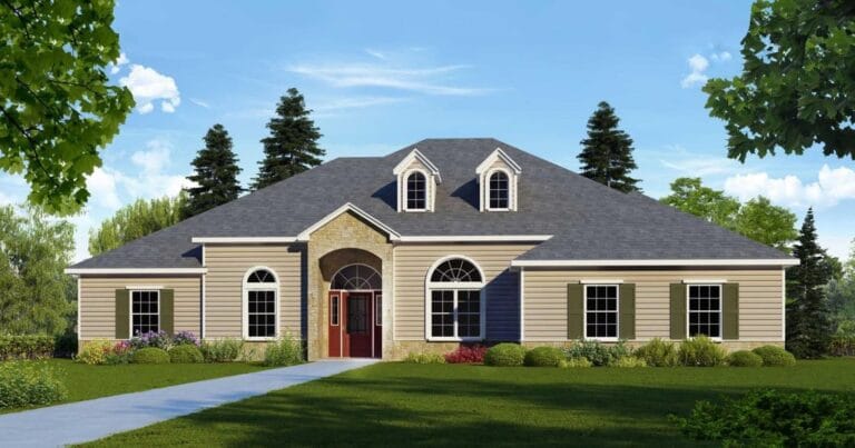 Lafayette custom home floor plan