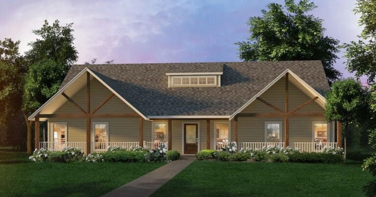 Ponderosa B custom home floor plan
