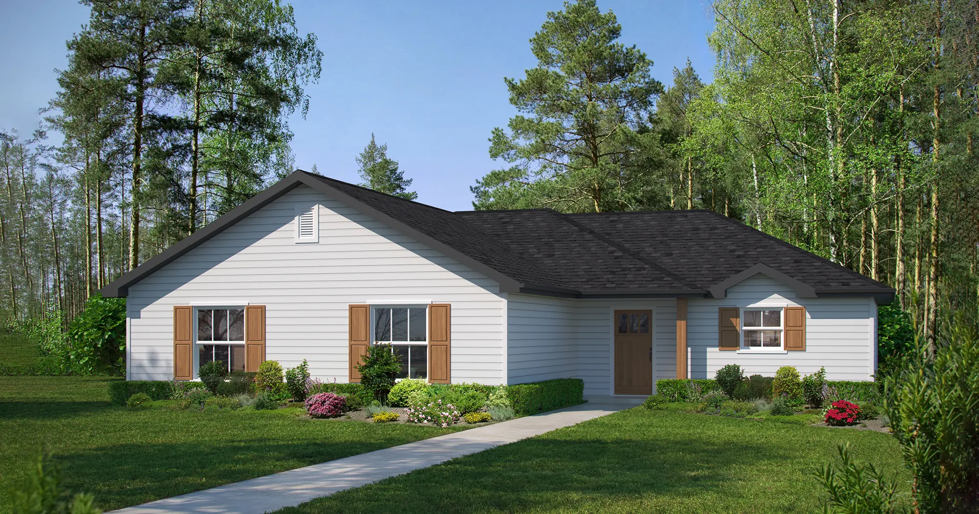 Arkansan custom home elevation - 3 Bed / 2 Bath / 1,770 Sq Ft