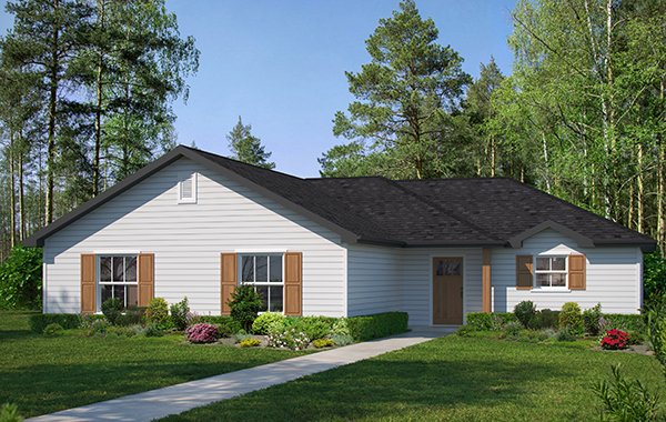 Arkansan custom home elevation - 3 Bed / 2 Bath / 1,770 Sq Ft