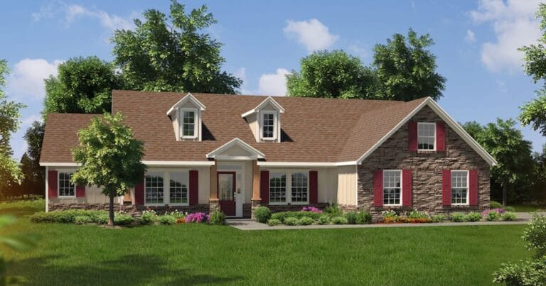 Driftwood B custom home floor plan